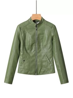 WPY-5460-5 GLO műbőrkabát (zöld)