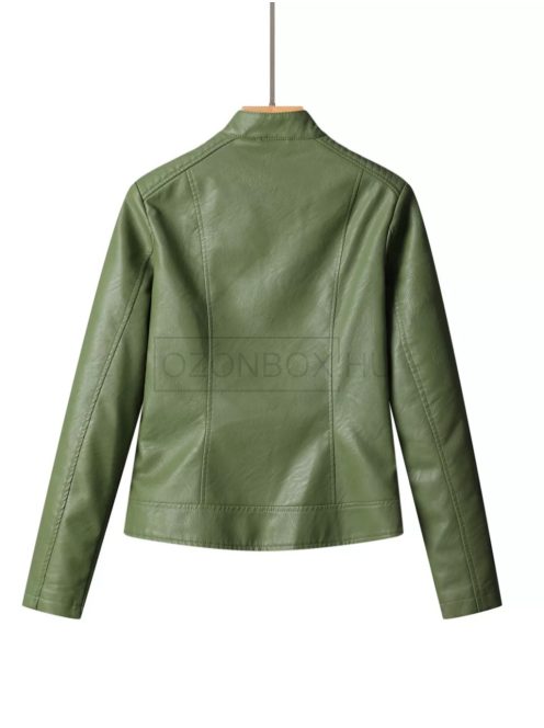 WPY-5460-5 GLO műbőrkabát (zöld)