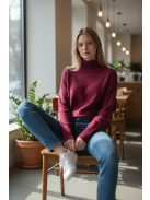ZS6026 Marta – Bordó kötött félgarbós felső
